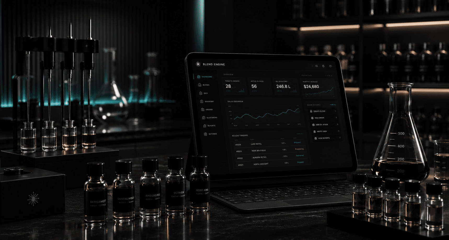 Blend Engine fragrance technology environment