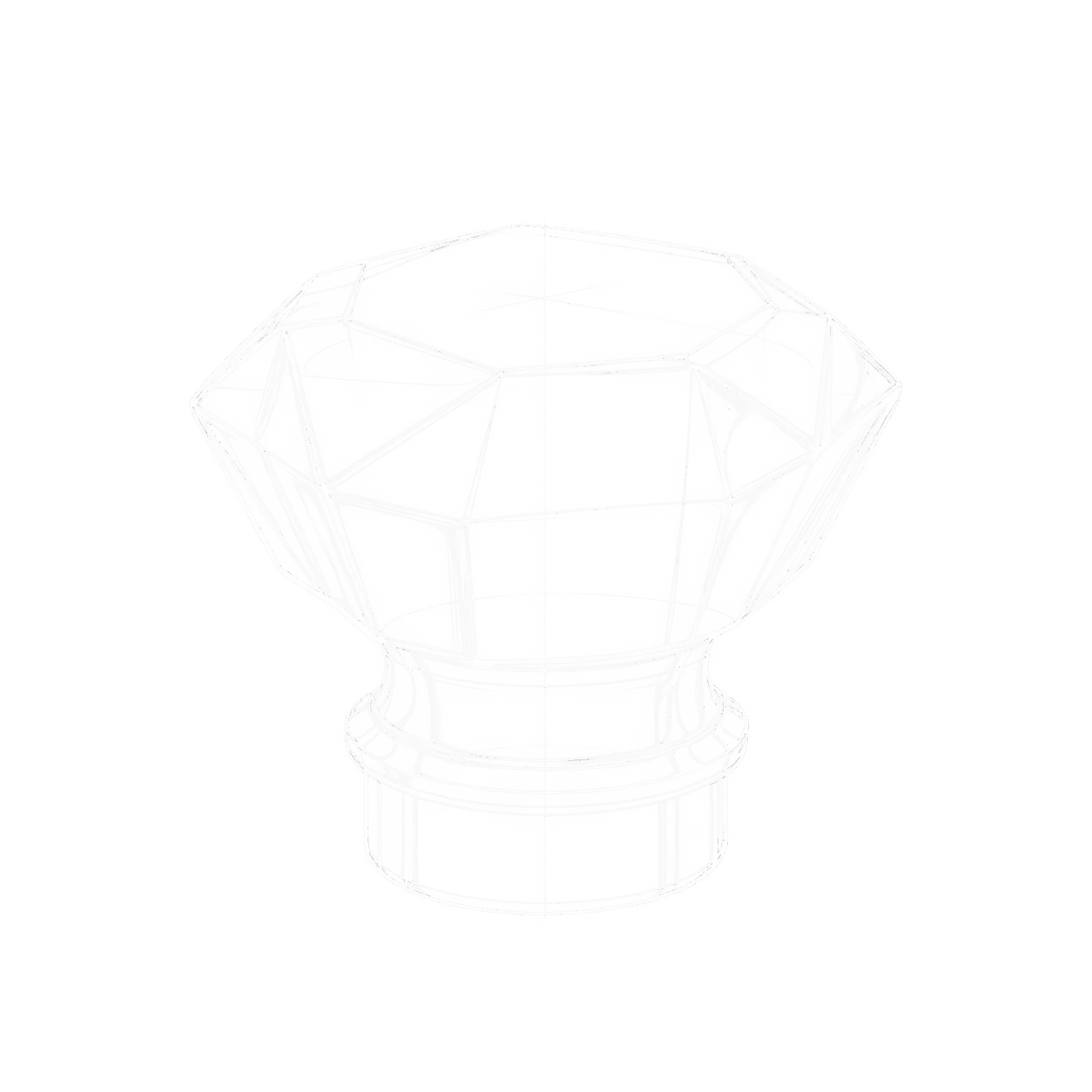 Illustration of a distinctive luxe fragrance cap